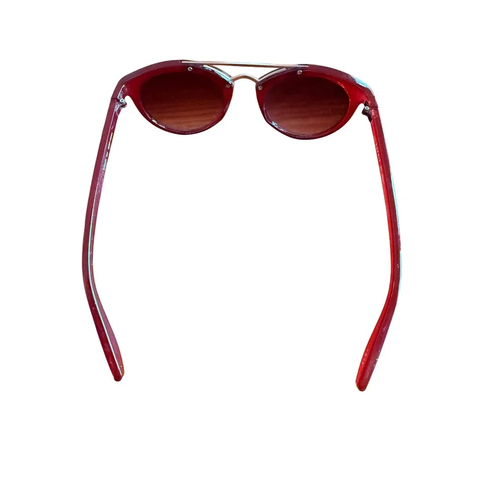 Summer Beach Vacation Vtg Esprit Round Double Bridge Sunglasses 50-21-133‎